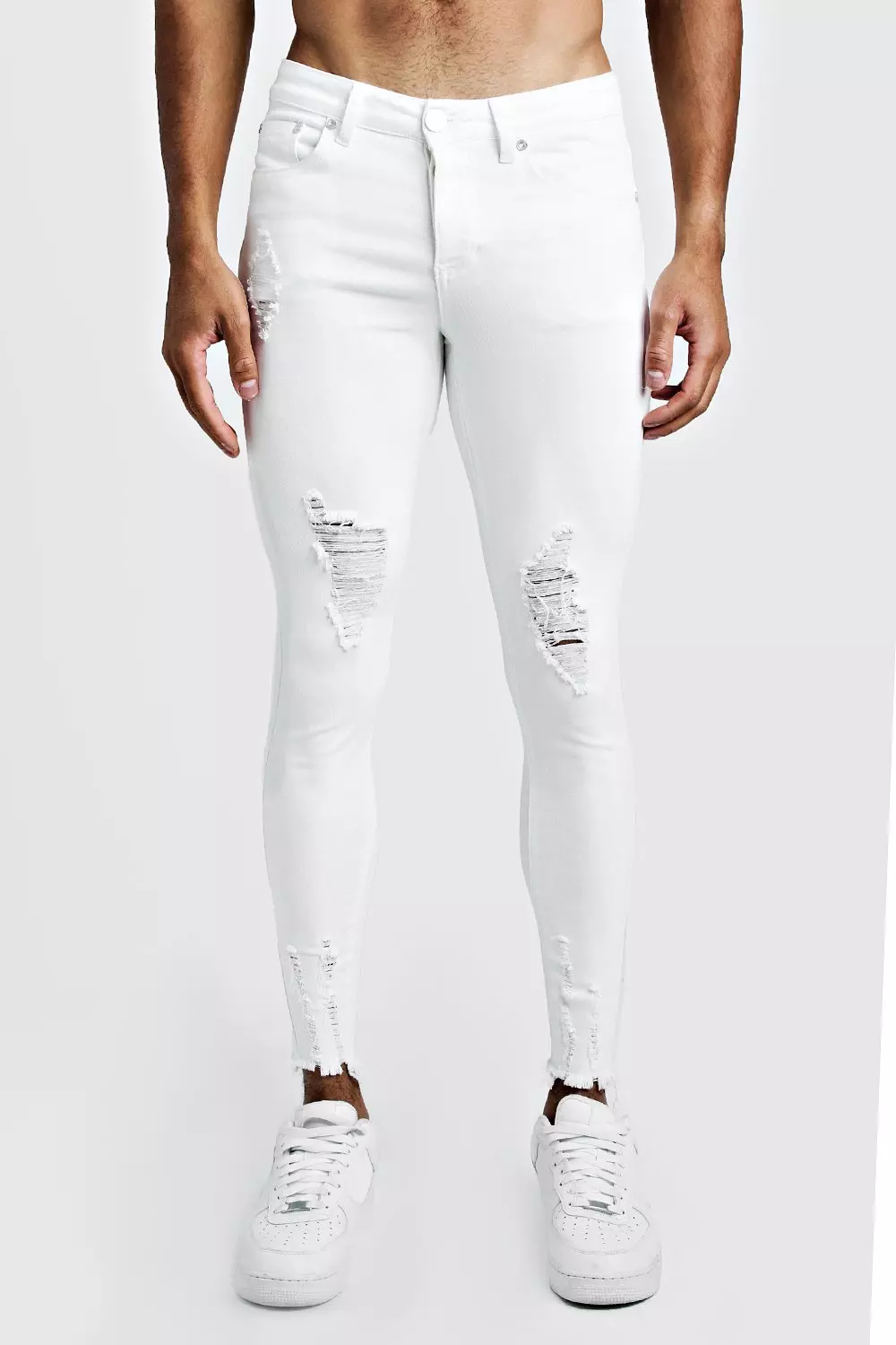 White super sale skinny jeans mens