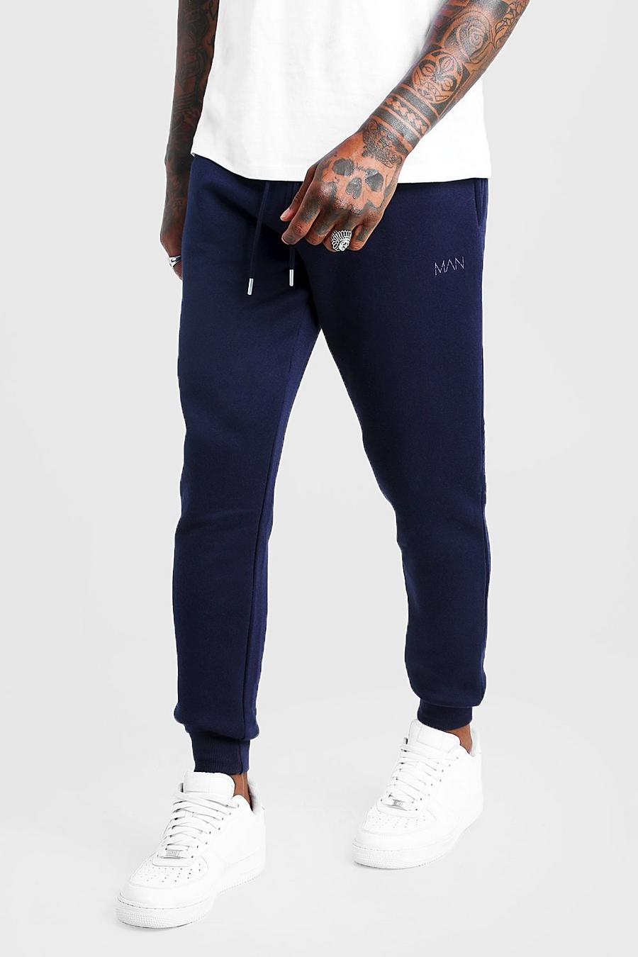 Pantalones de correr Slim Fit MAN, Azul marino image number 1