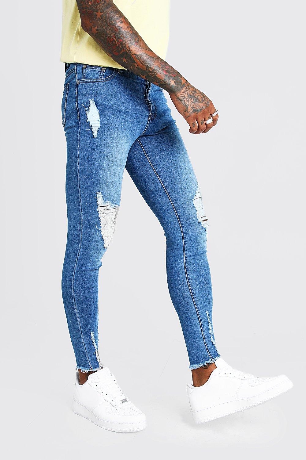 pale blue skinny jeans