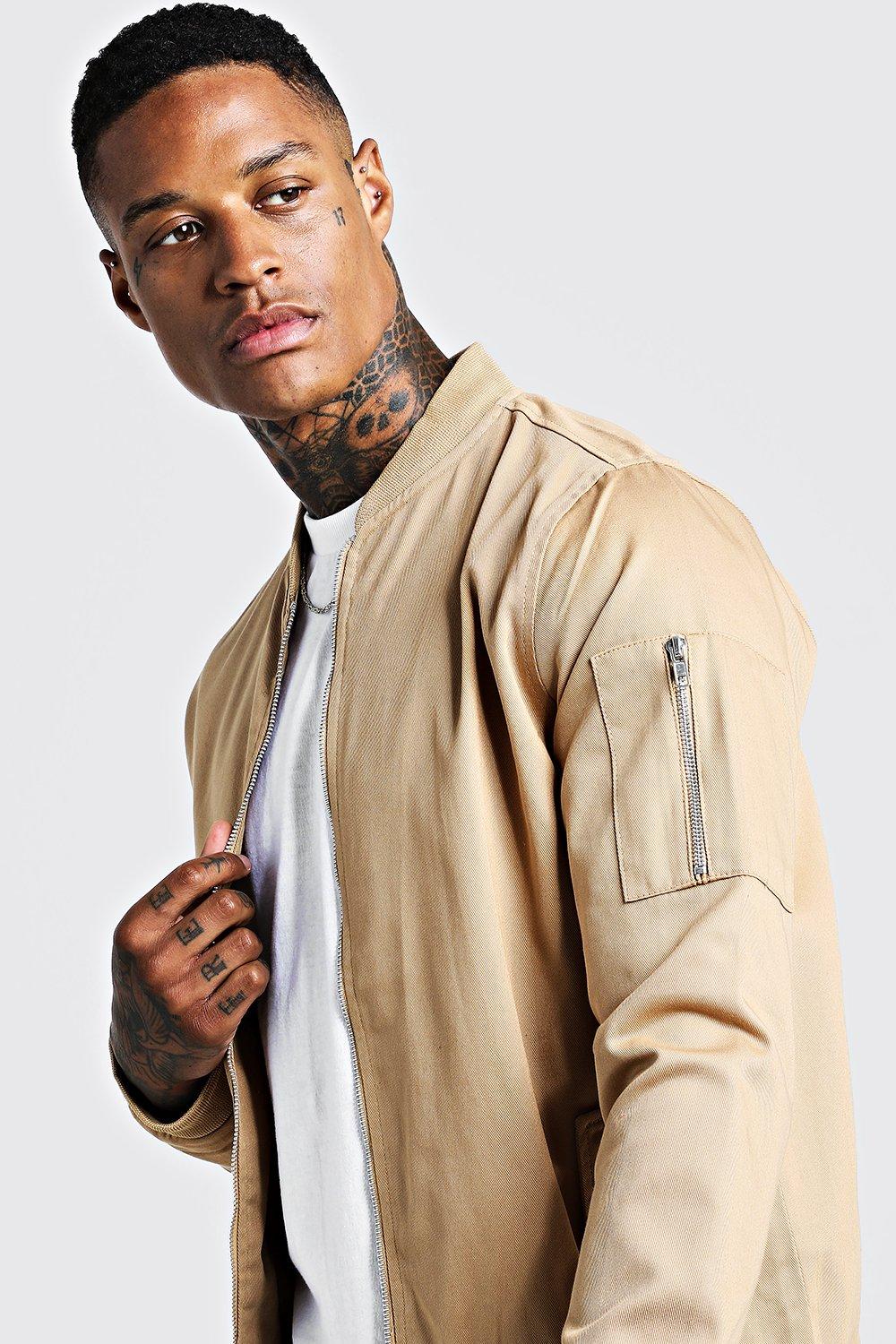 men's cotton bomber jackets uk