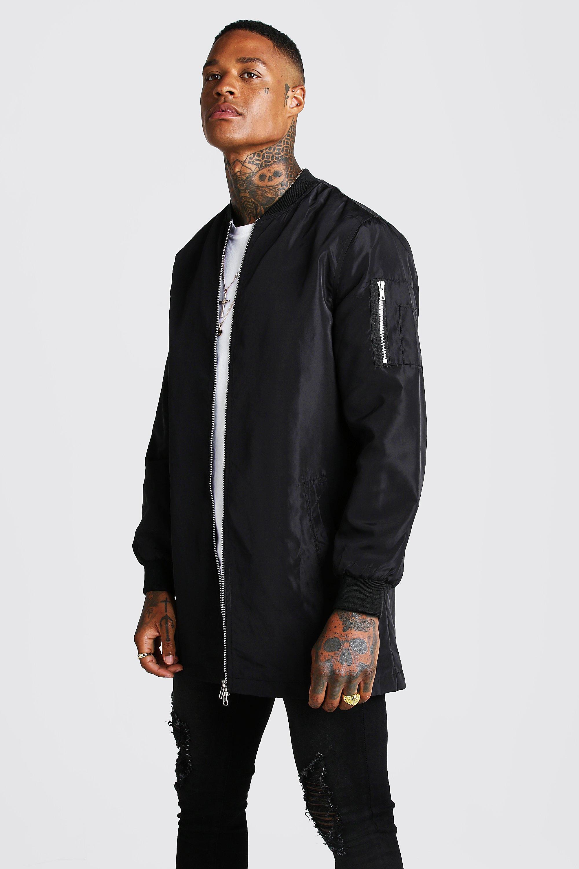 boohoo longline bomber