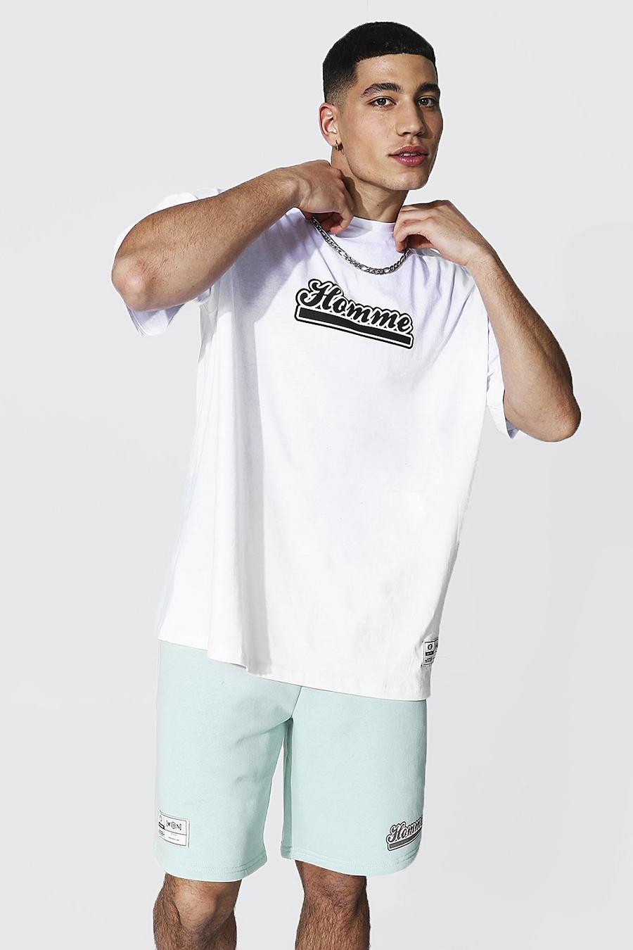 White Homme Oversize t-shirt image number 1