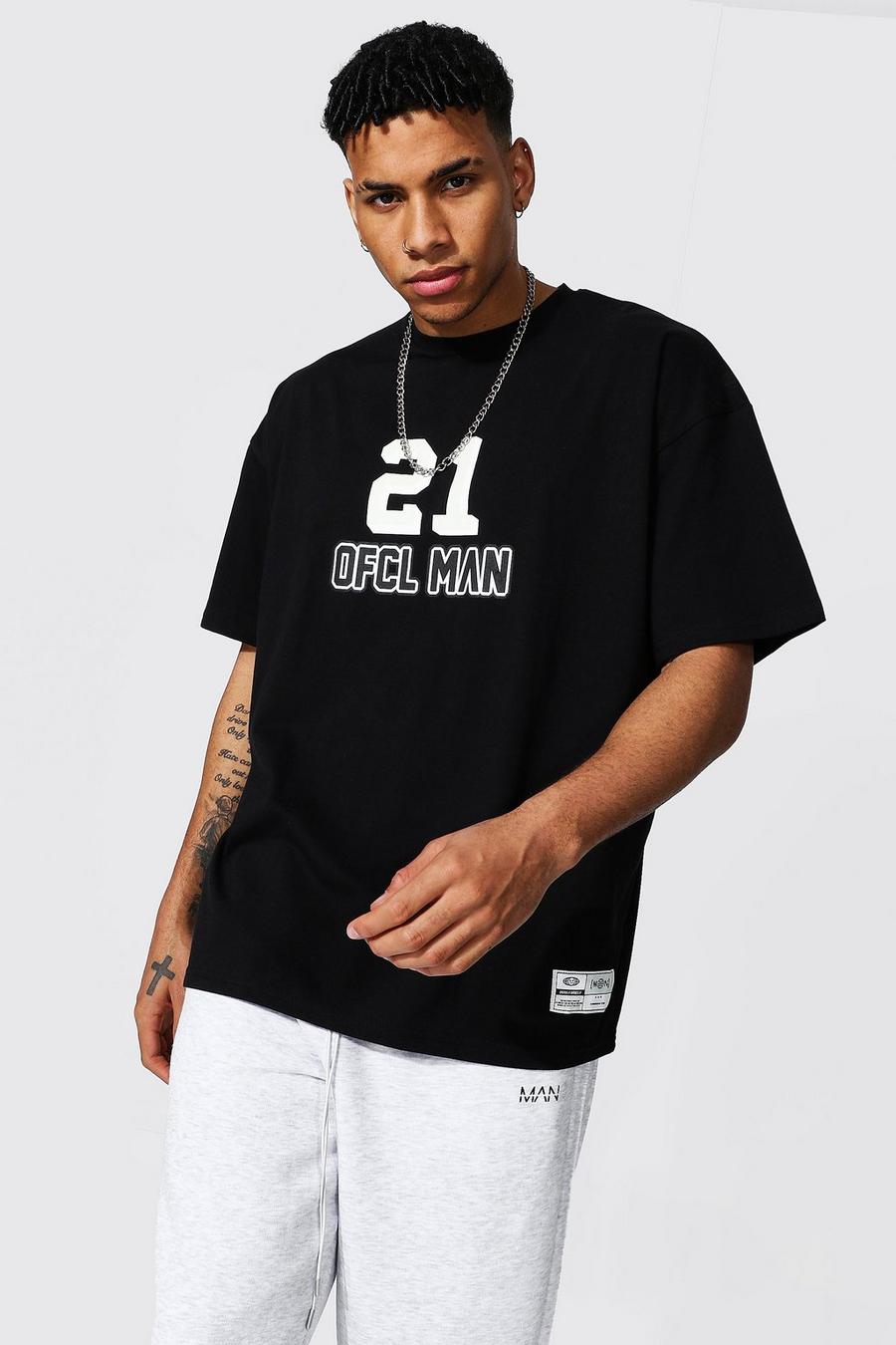 Black Ofcl MAN Oversize t-shirt image number 1