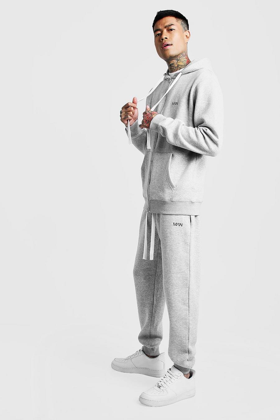 MAN Slim Fit Tracksuit With Long Drawcords image number 1