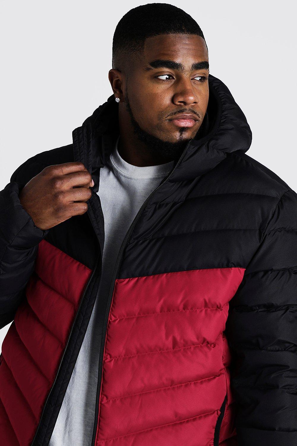 Mens tall quilted jacket sale