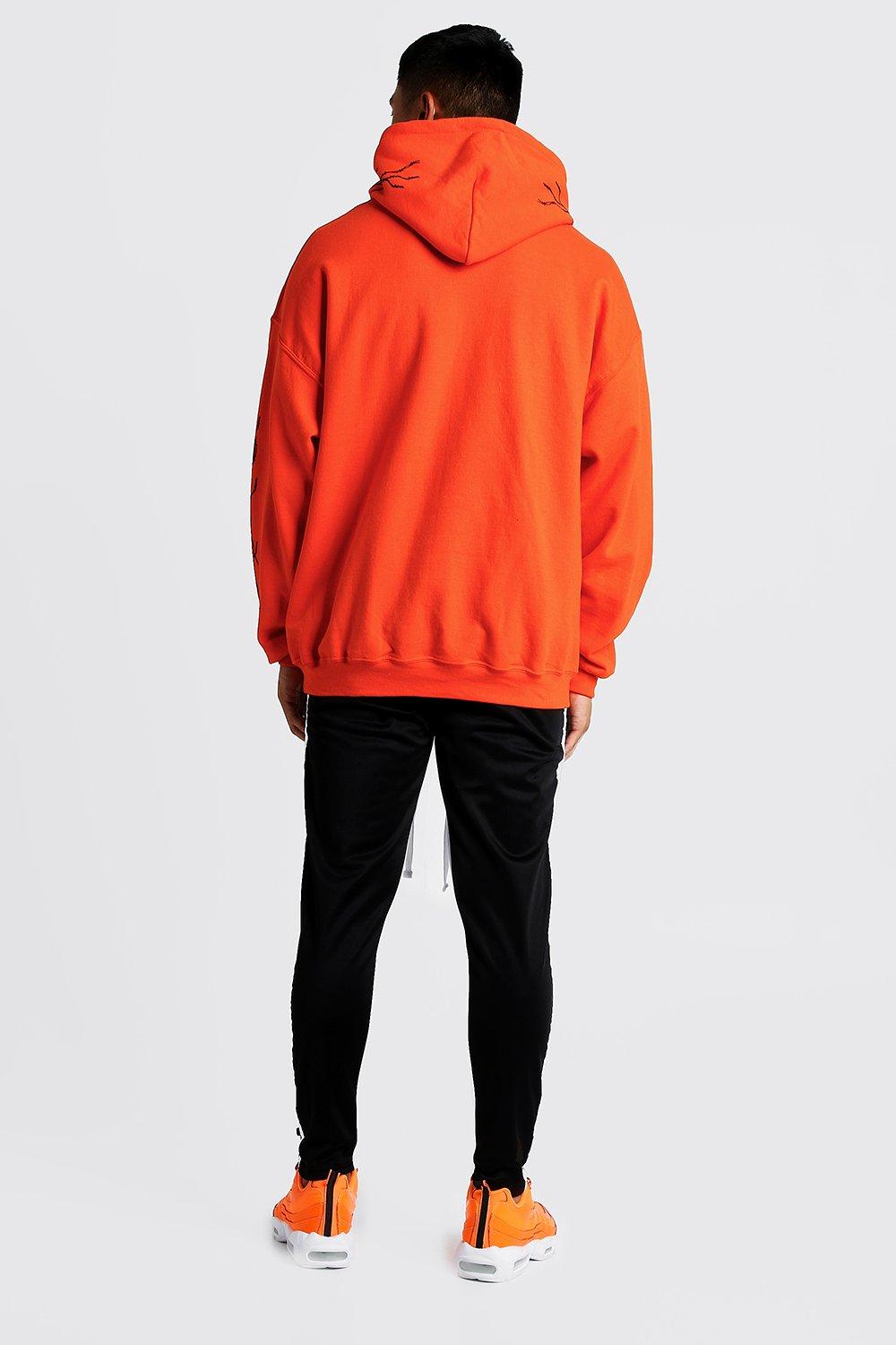 Neon cheap hoodie orange