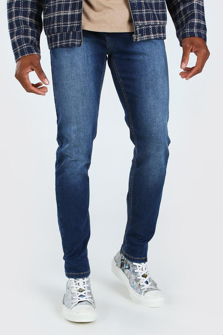 Mid blue Skinny Fit Denim Jeans image number 1