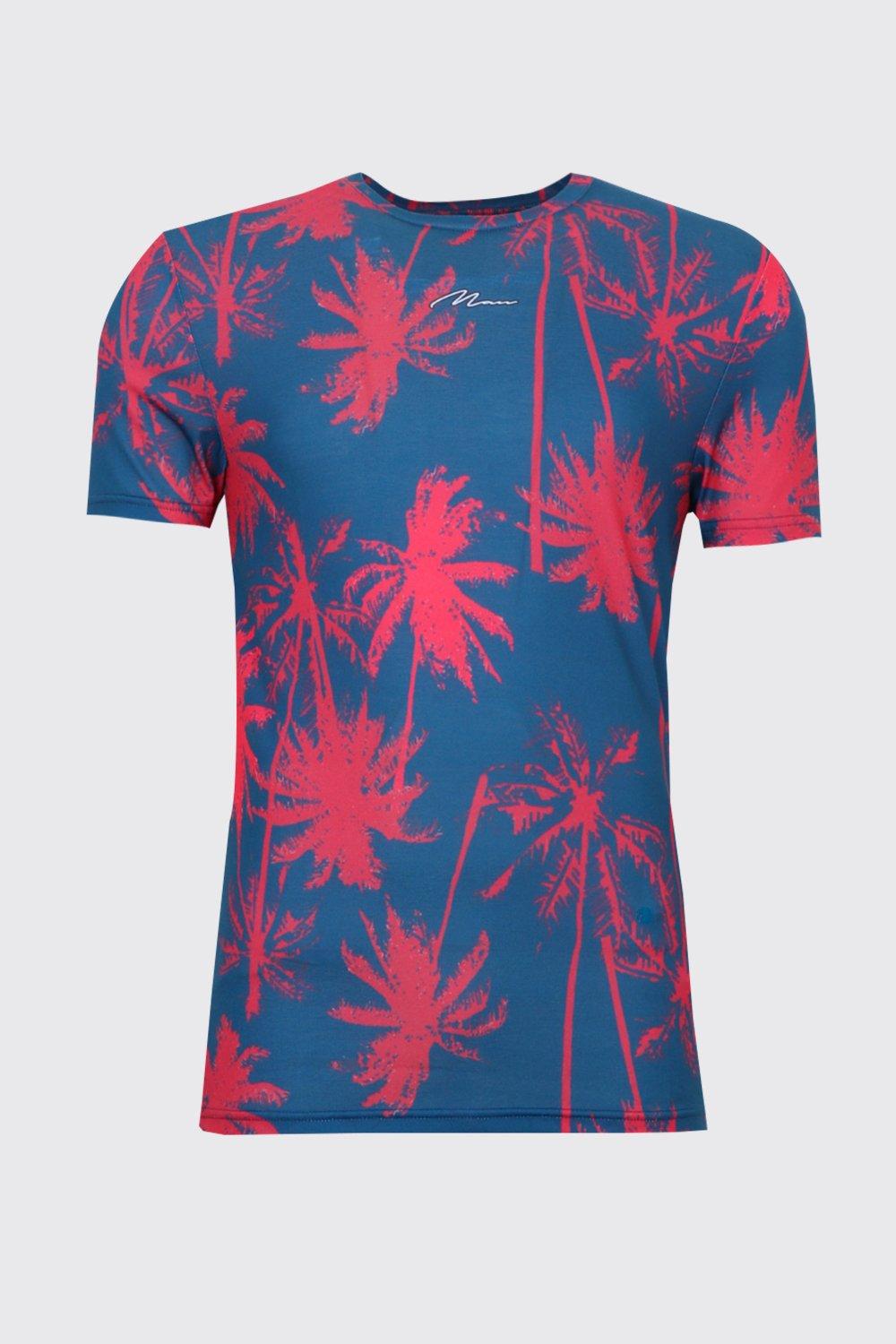 red palm tree shirt