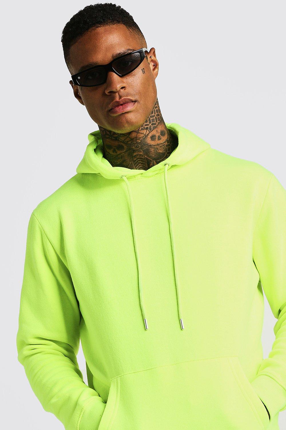 Neon Yellow Over The Head Hoodie