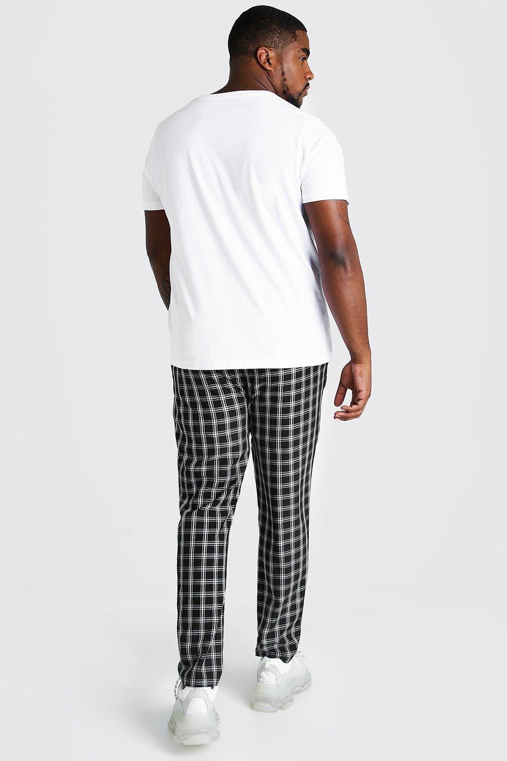 Check skinny fit joggers shop