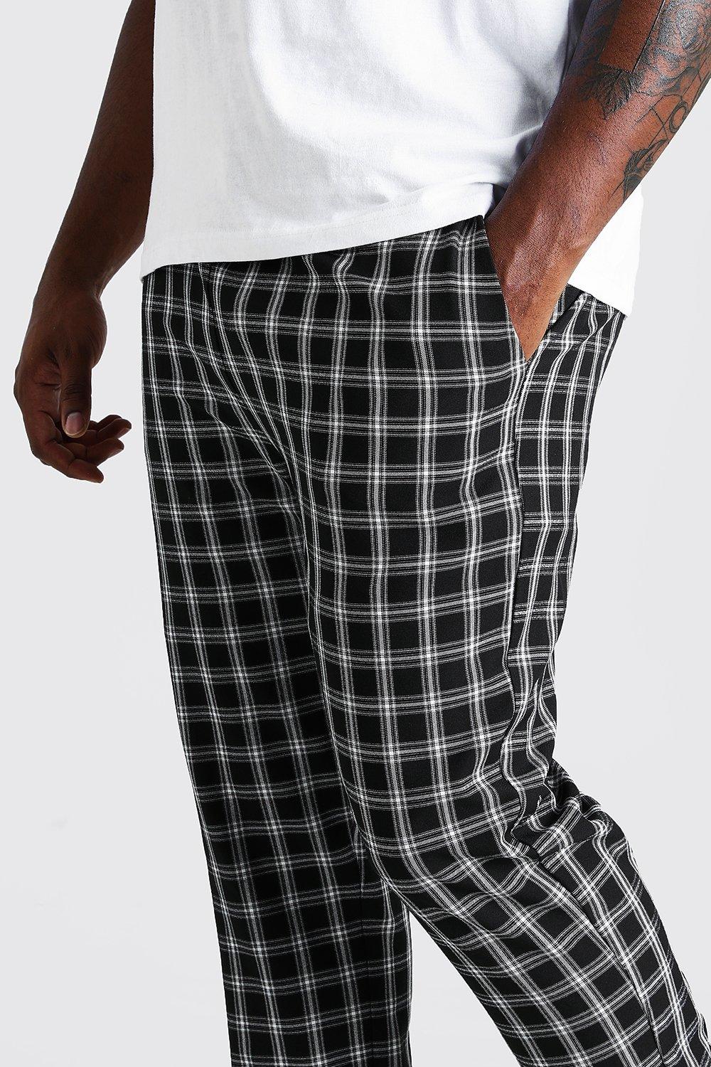 Skinny best sale checked joggers