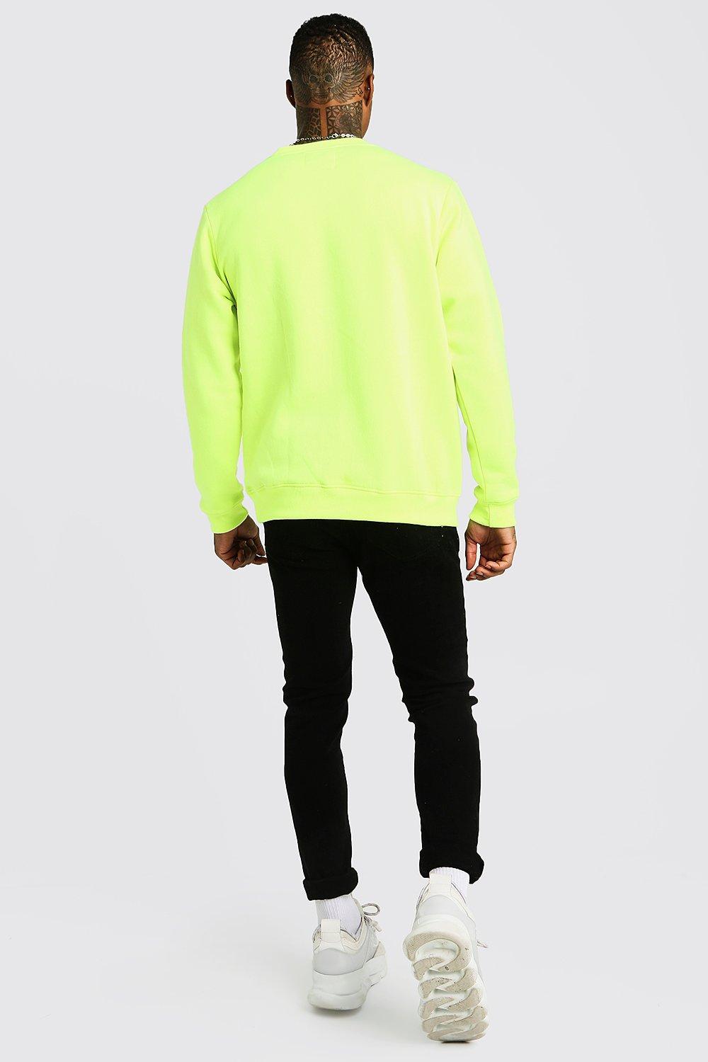 Mens on sale neon sweater