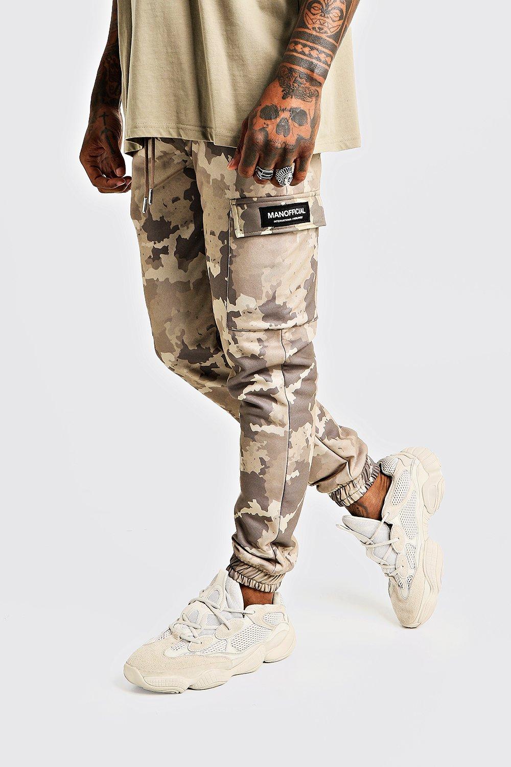 camo cargo joggers