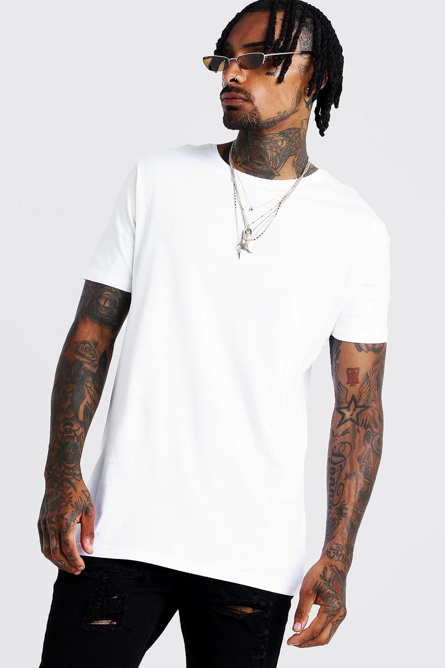 T-shirt long à ourlet fendu avec couture au milieu du dos image number 1