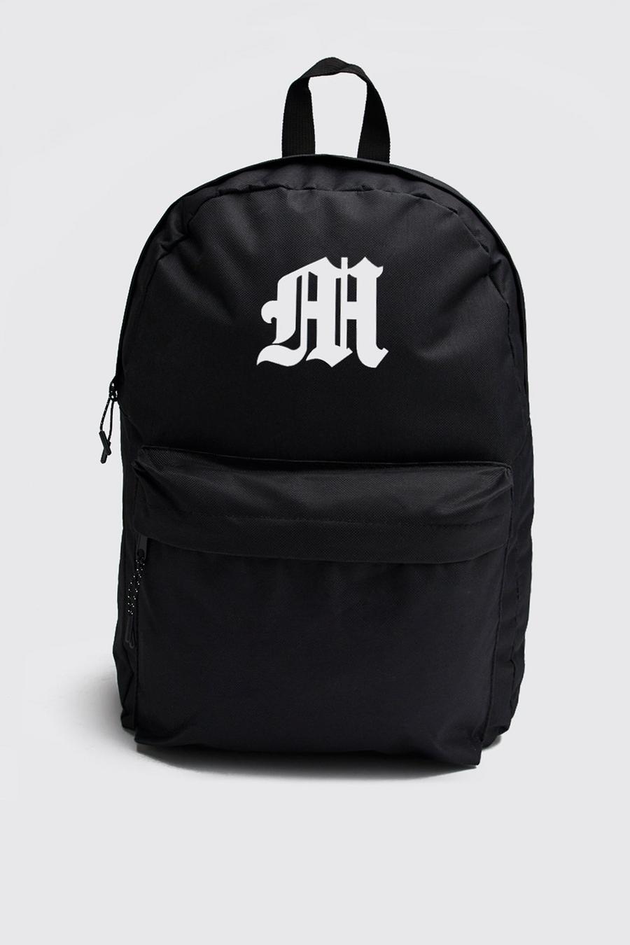 Gothic M Print Backpack image number 1
