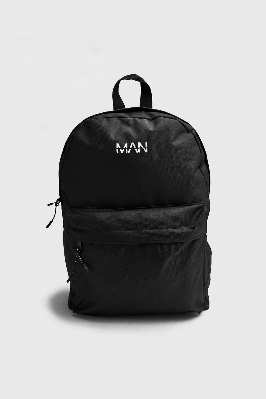 Man Print Nylon Backpack image number 1