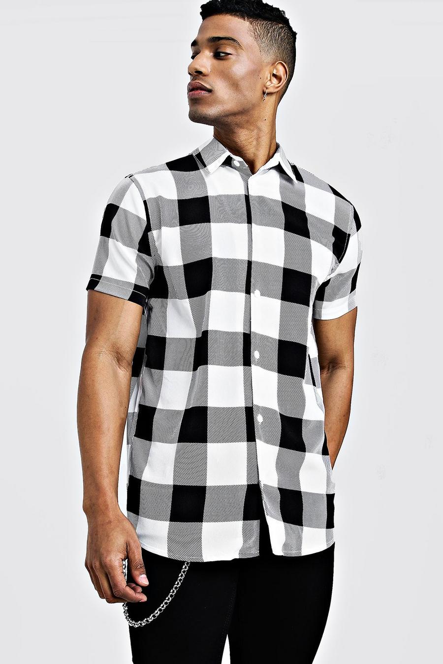 Flannel Print Short Sleeve Lightweight Shirt image number 1