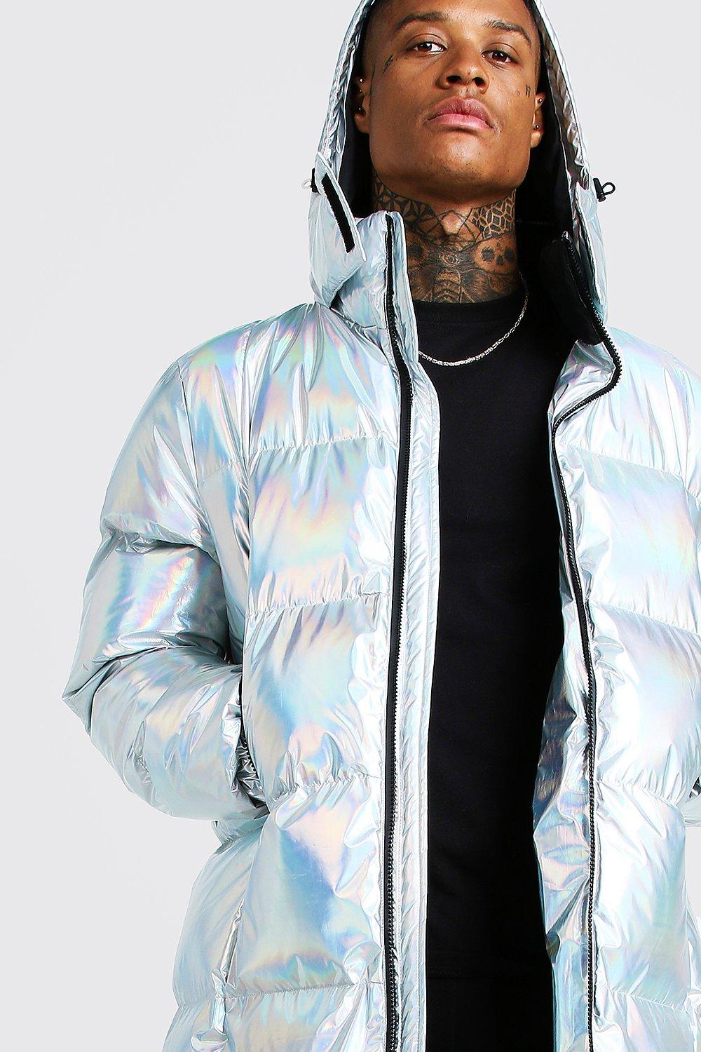 Holographic curve jacket sale