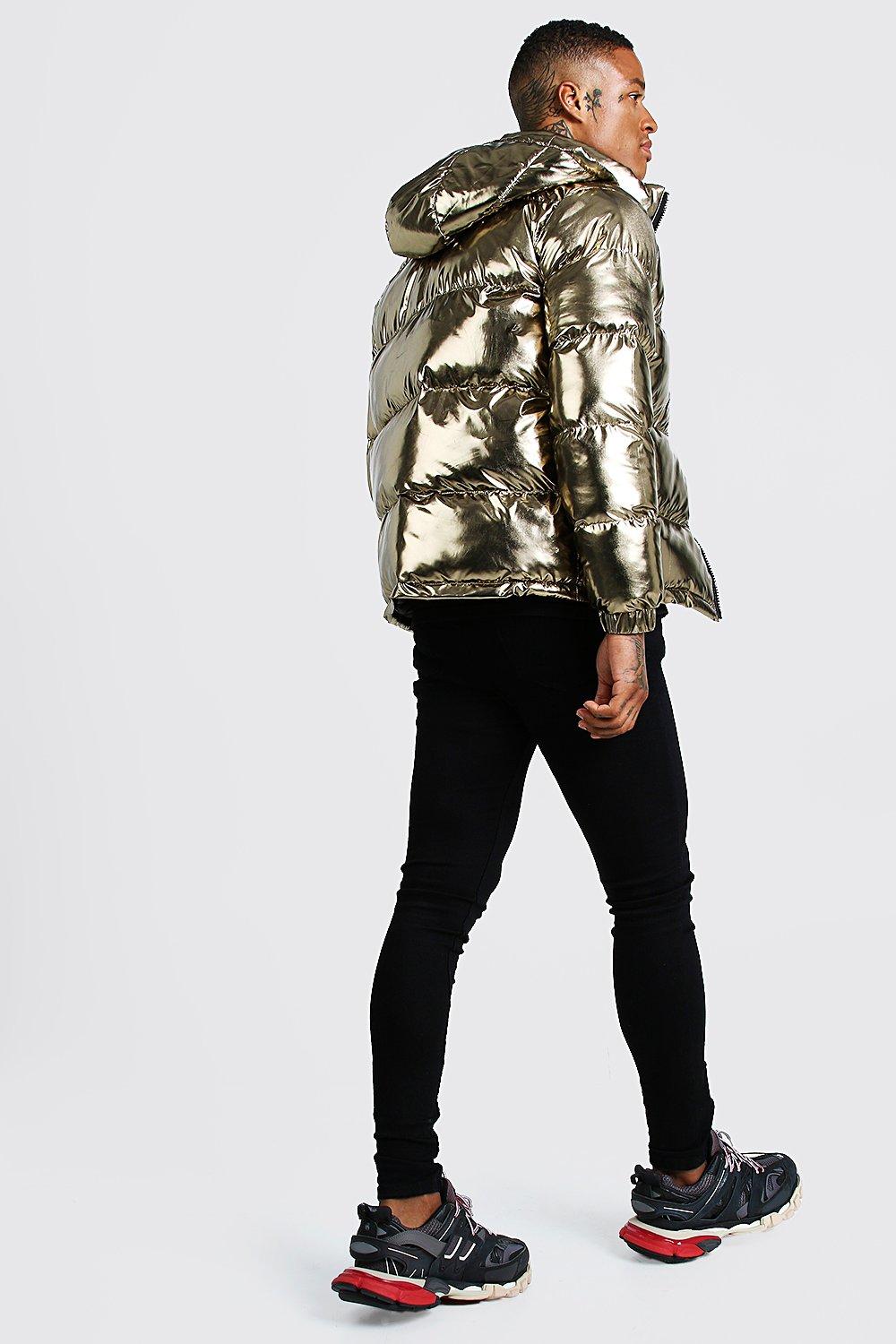 Metallic bubble 2024 coat mens