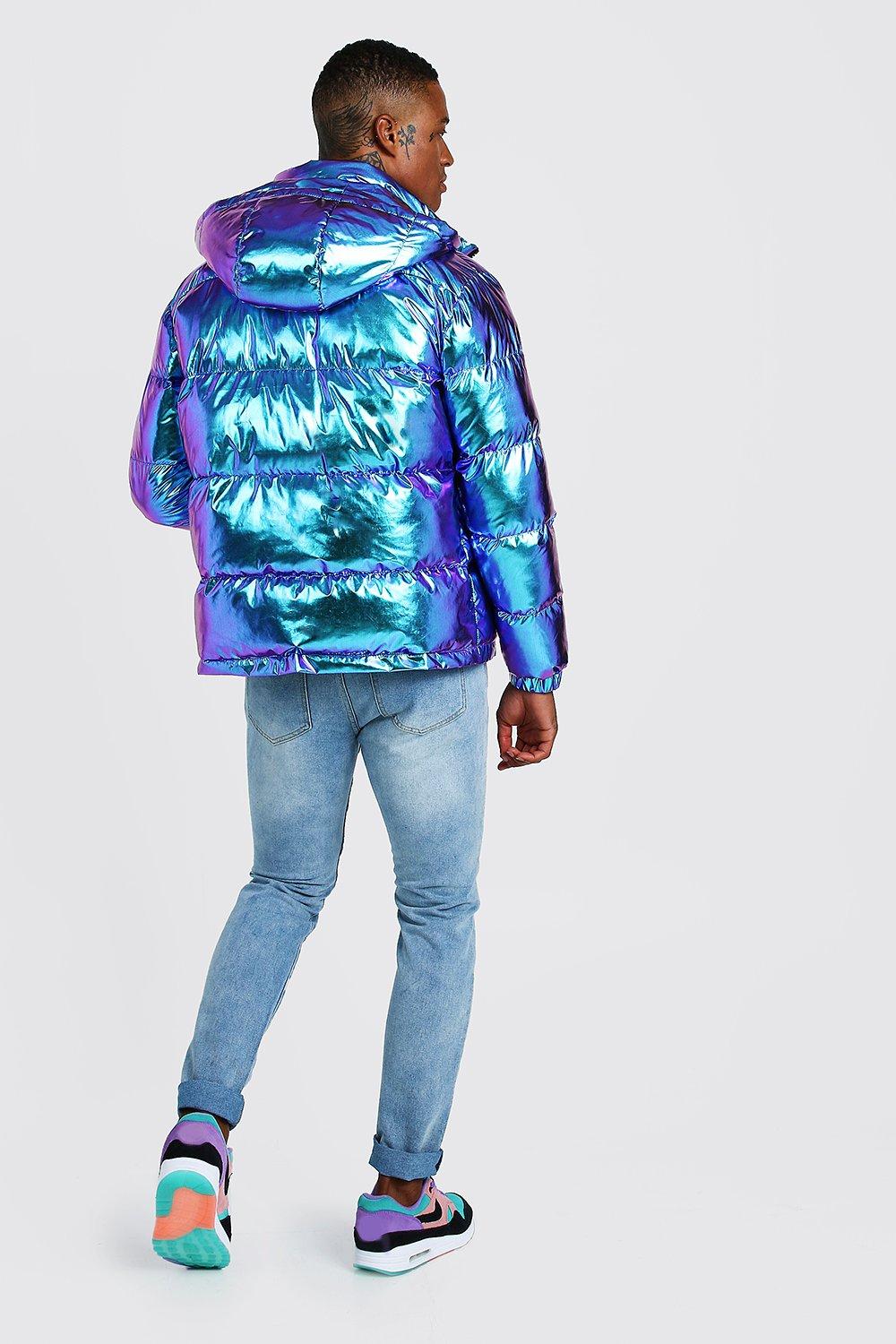 Blue metallic jacket best sale