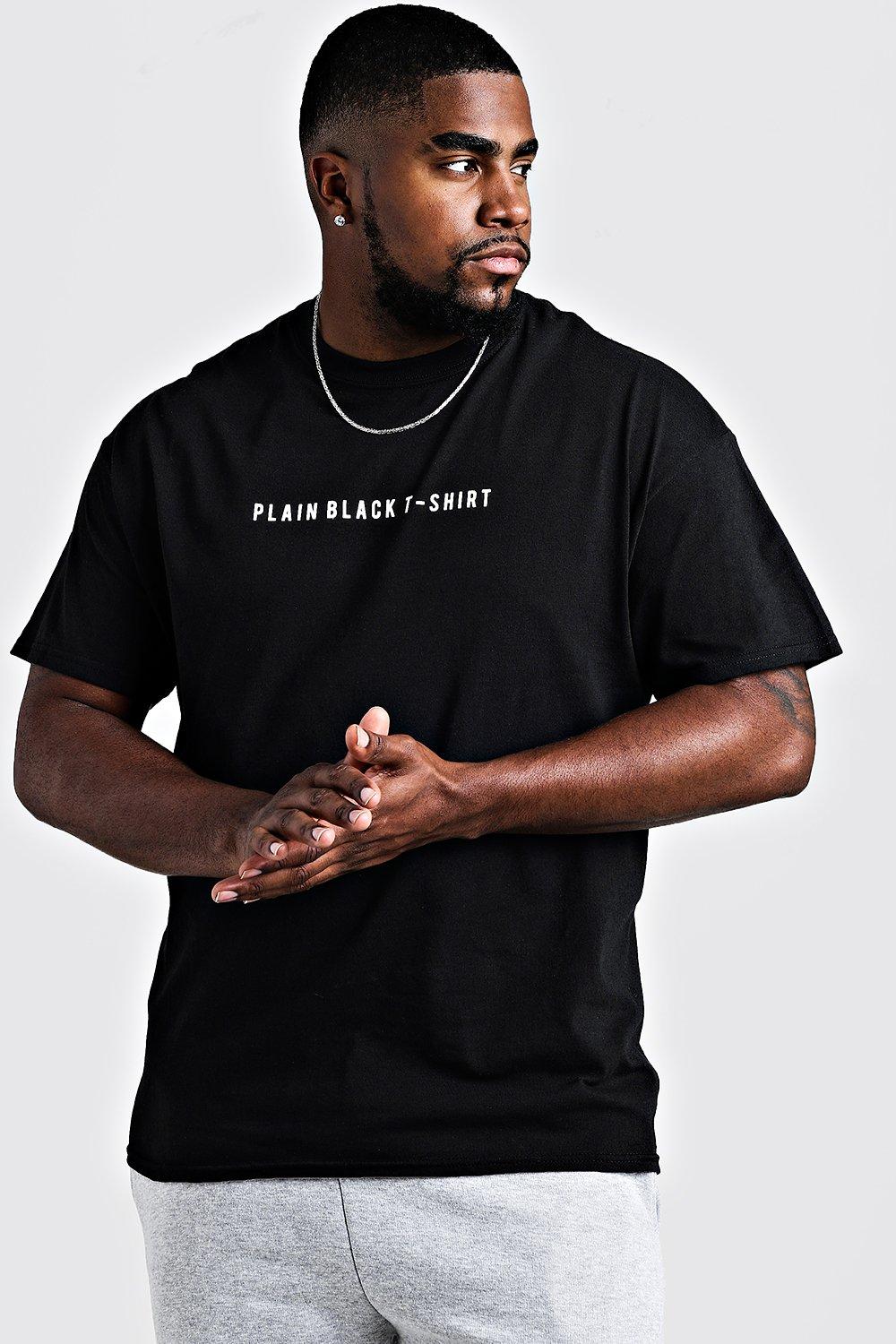 big and tall plain t shirts