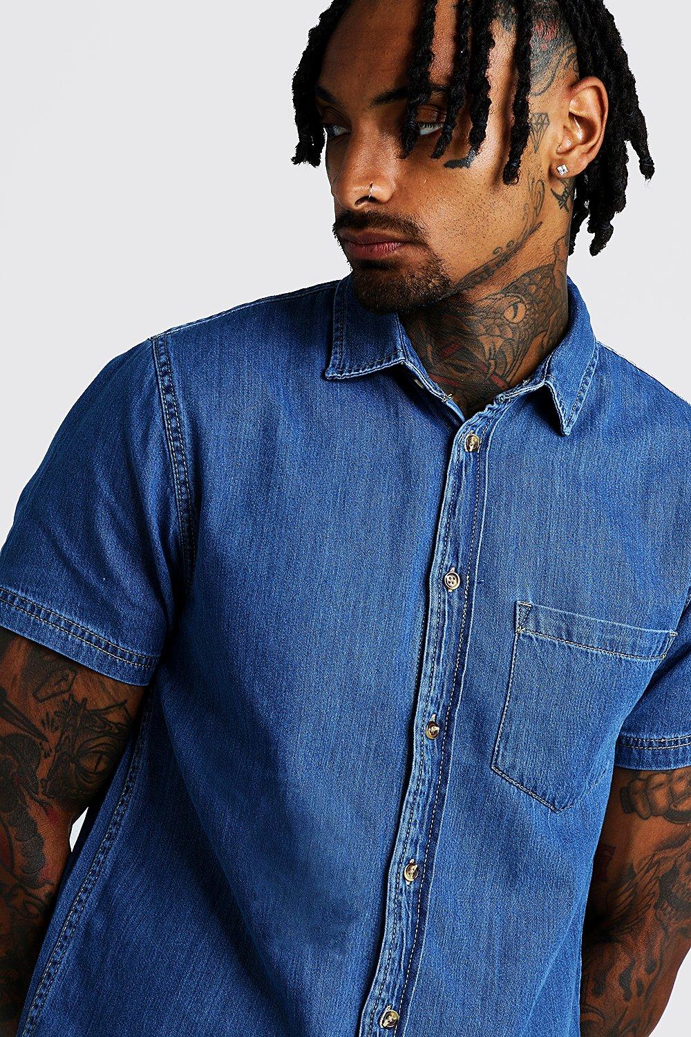 Short Sleeve Denim Shirt