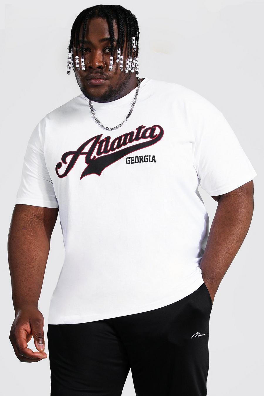 Camiseta con estampado universitario Atlanta Plus, Blanco image number 1