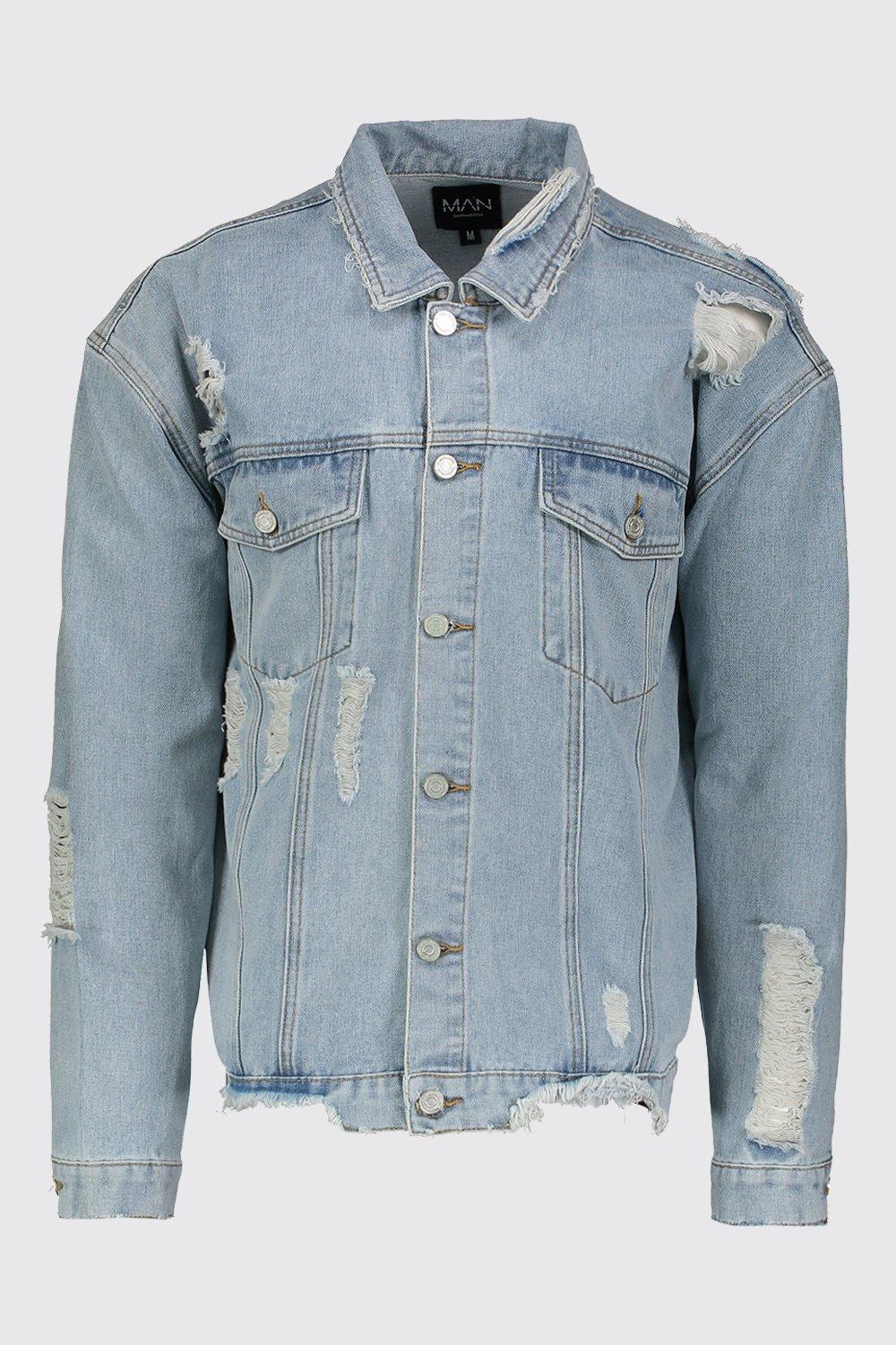 boohoo oversized denim jacket