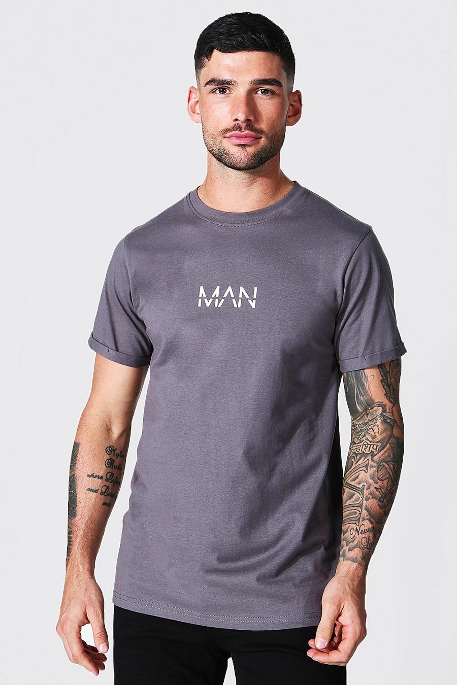 Charcoal Original Man Roll Sleeve T-shirt image number 1