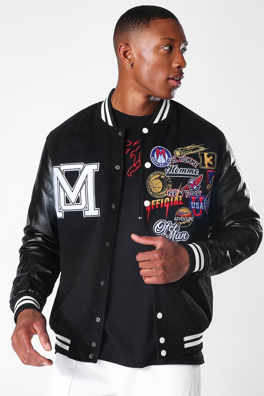 Bomber style américaine Homme Ofcl, Black image number 1