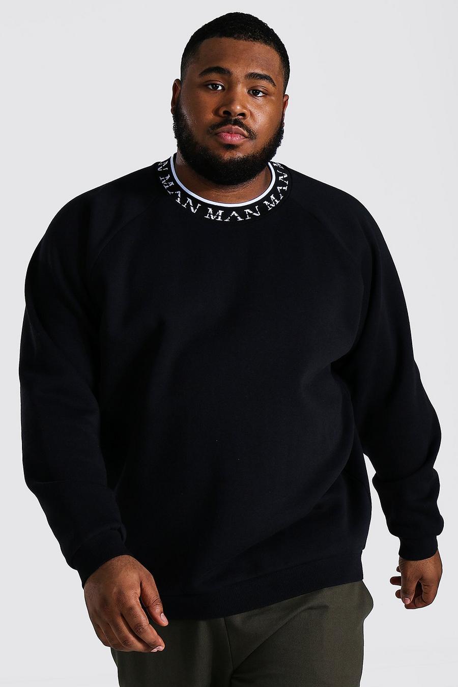 Black Plus size - Oversize sweatshirt  image number 1