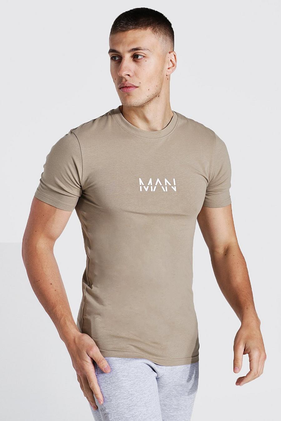 Sage silver Muscle Fit Original Man T-shirt image number 1
