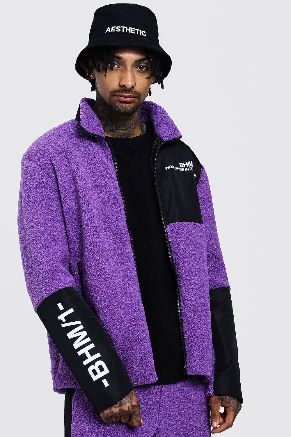 purple borg jacket