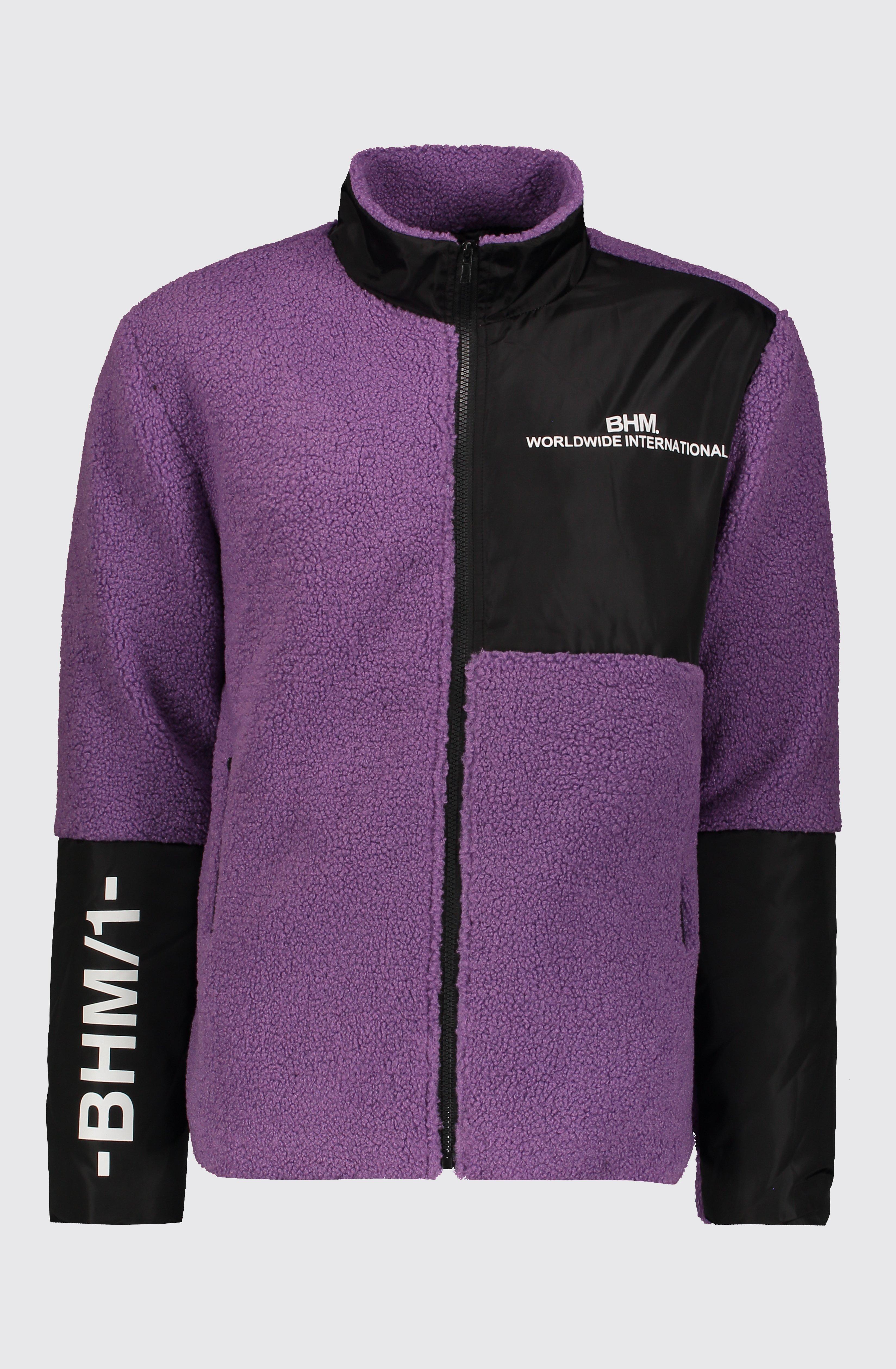 purple borg jacket