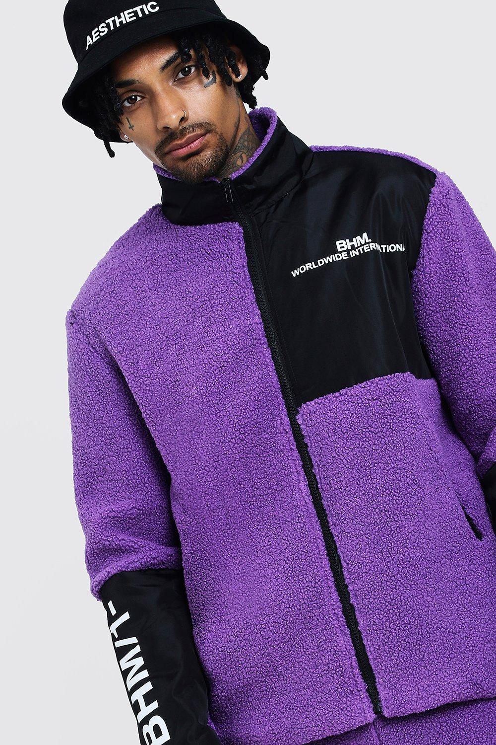 purple borg jacket