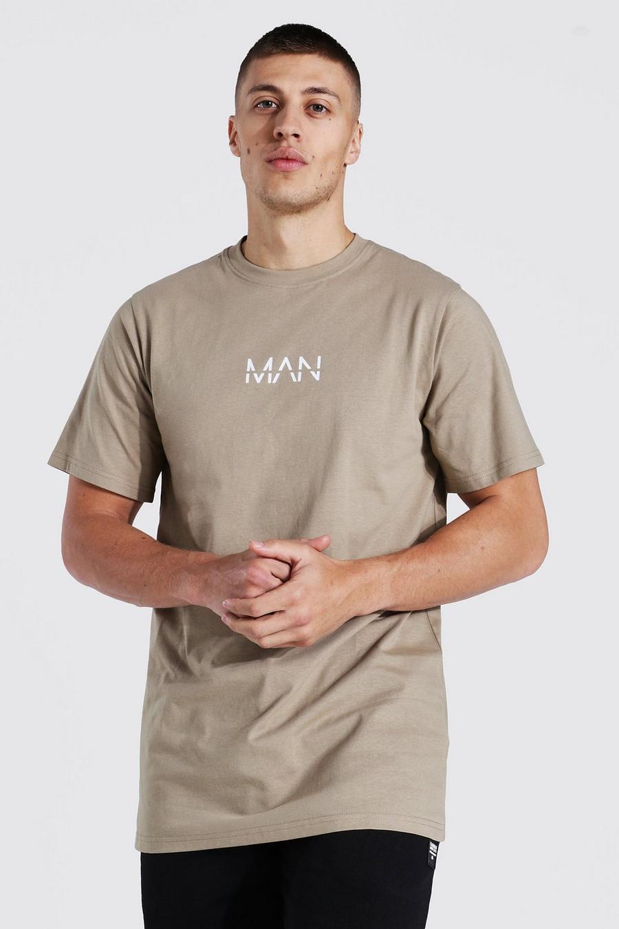 Sage silver grau Original Man Long Line T-Shirt image number 1