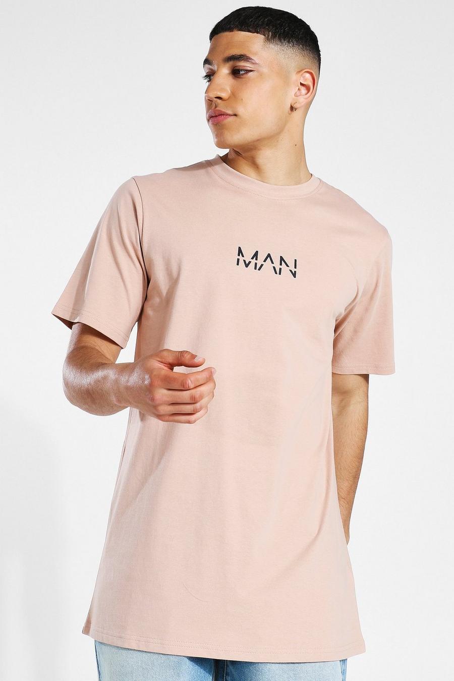 Taupe Original Man Longline T-shirt image number 1