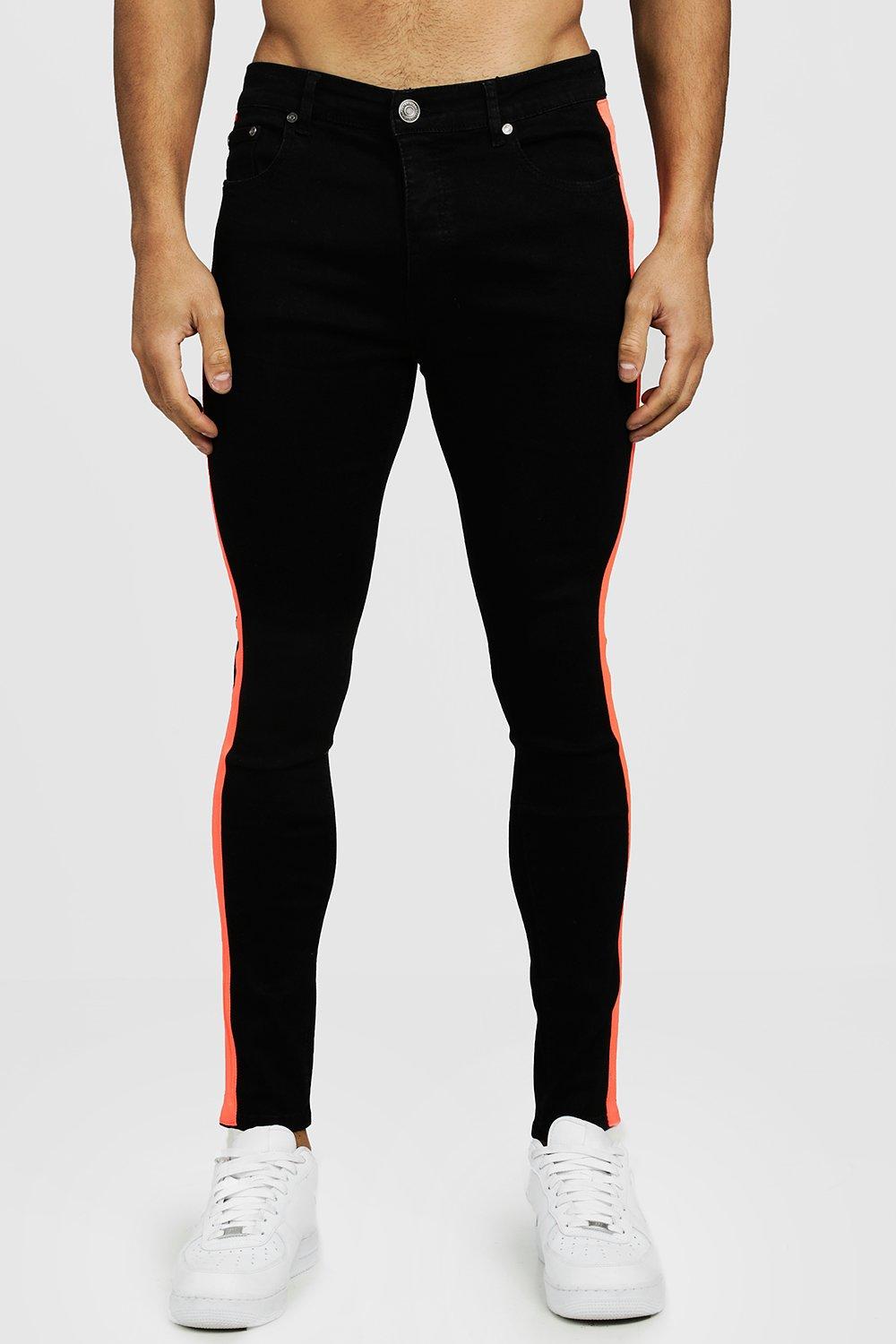 side tape skinny jeans