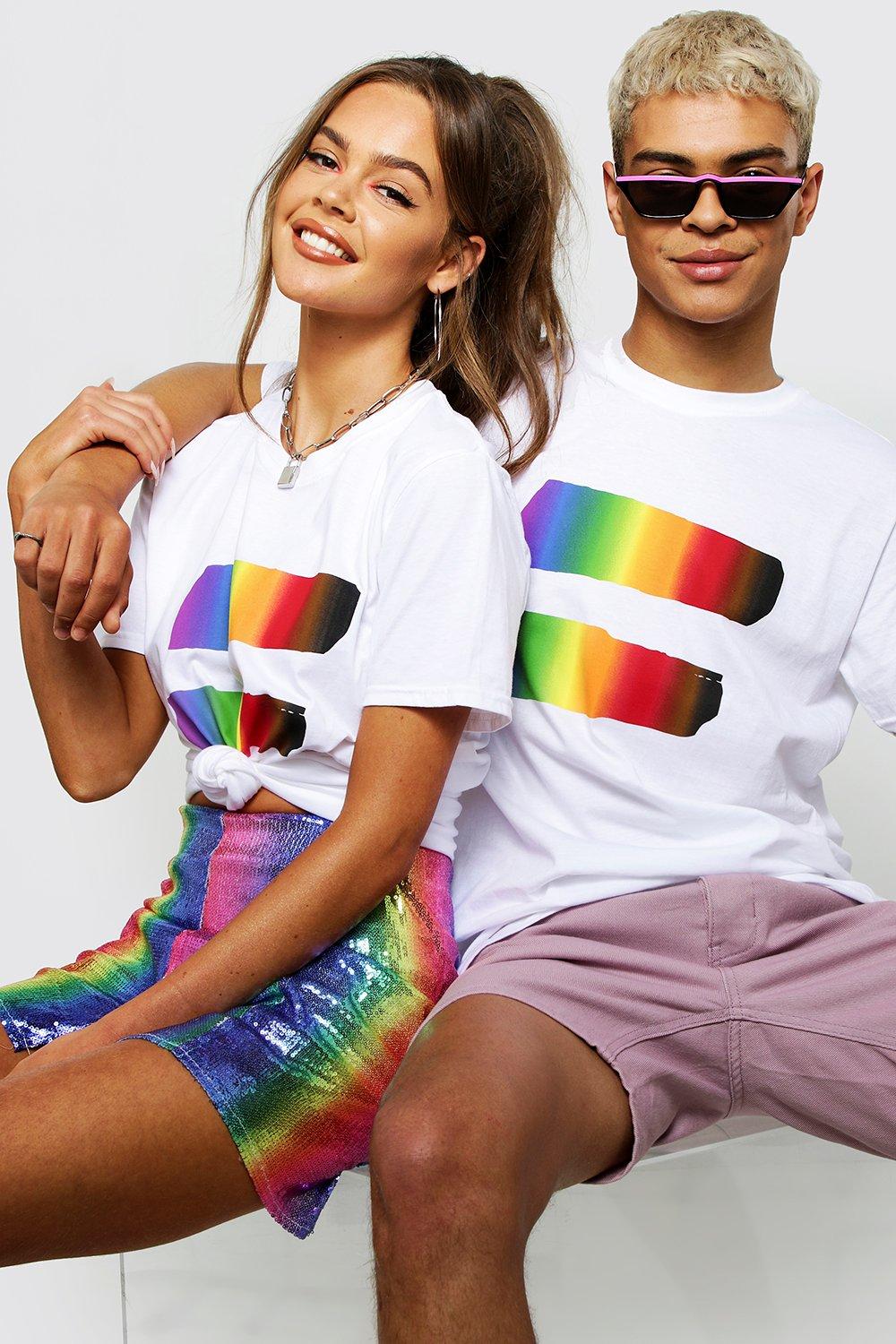 Boohoo rainbow top hotsell