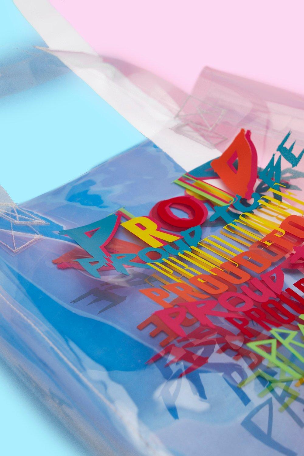 perspex tote bag