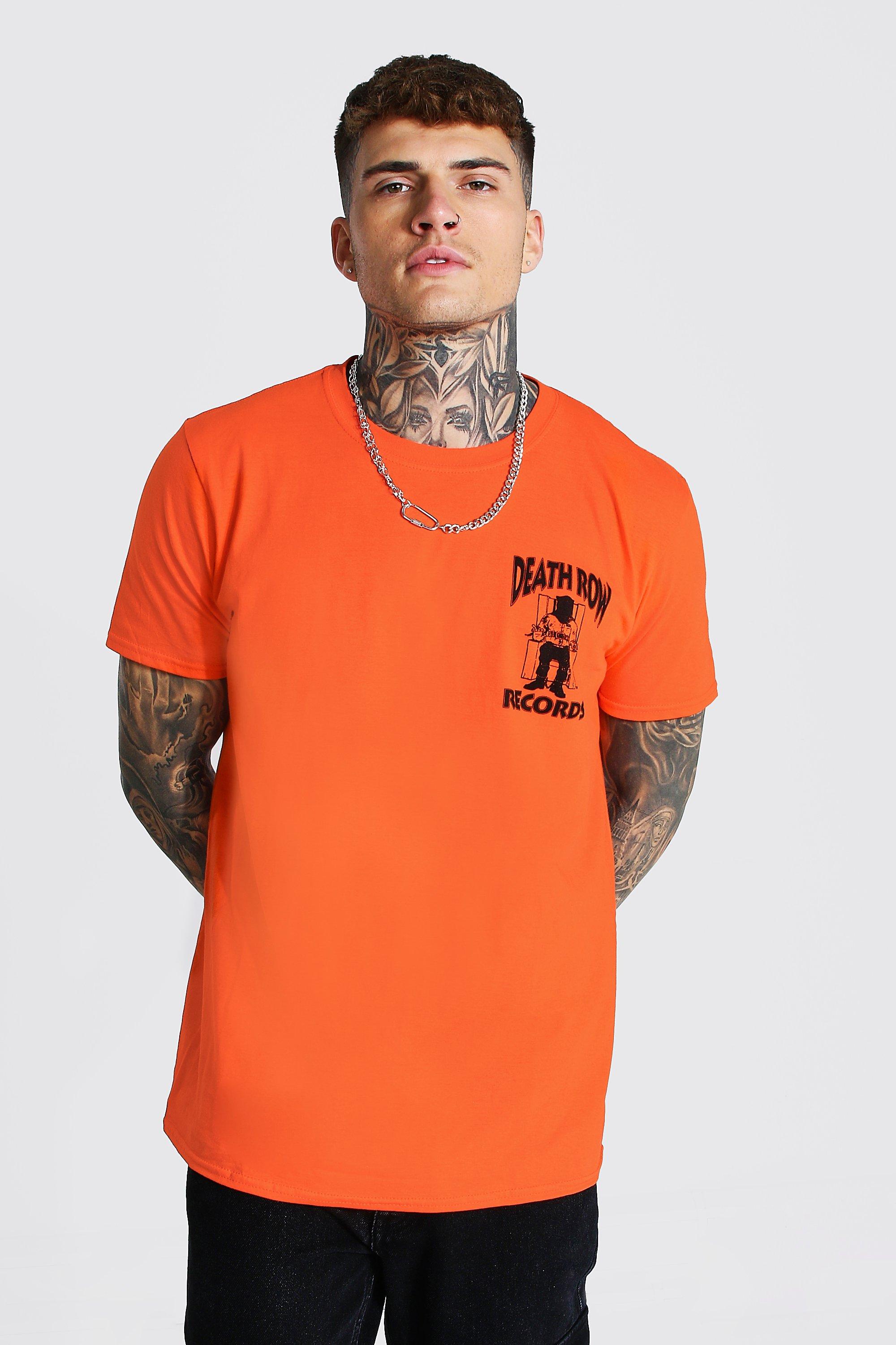 Oversized Death Row Front Back Print T Shirt