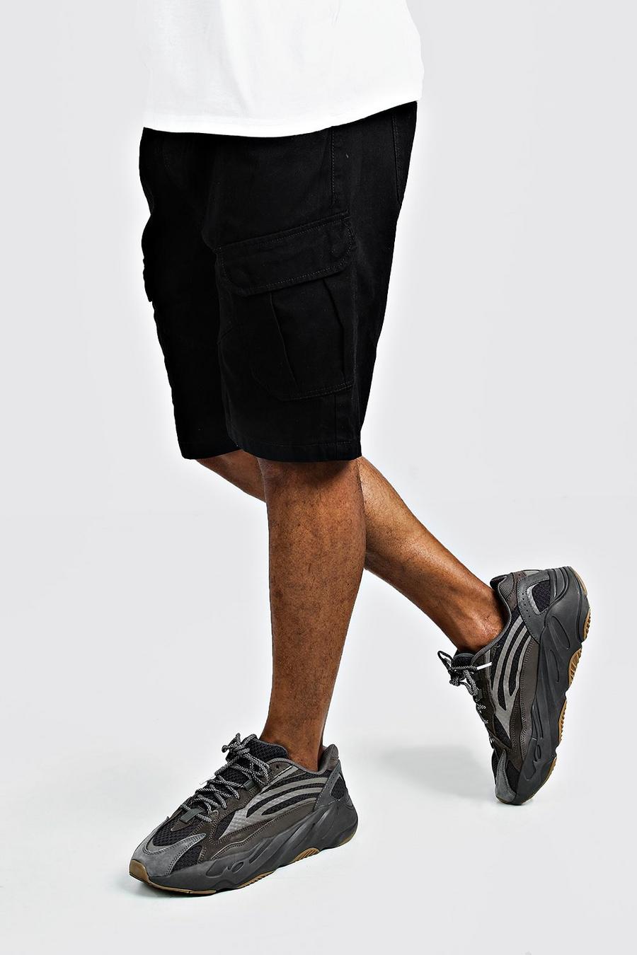 Pantalones cortos cargo con detalle de pieza y cintura con cordón image number 1