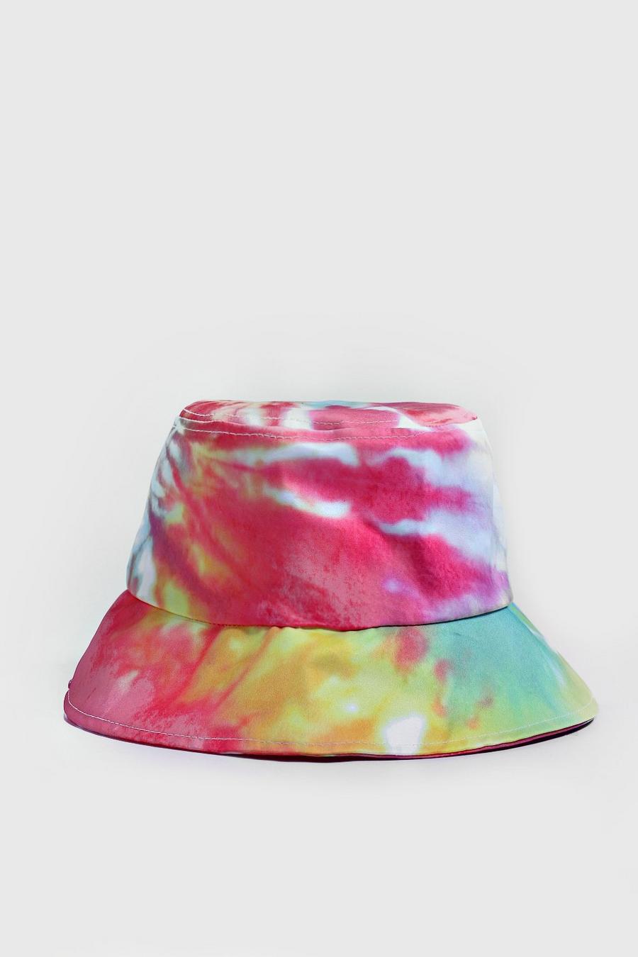 Pink Pride Bucket Hat With Tie Dye image number 1