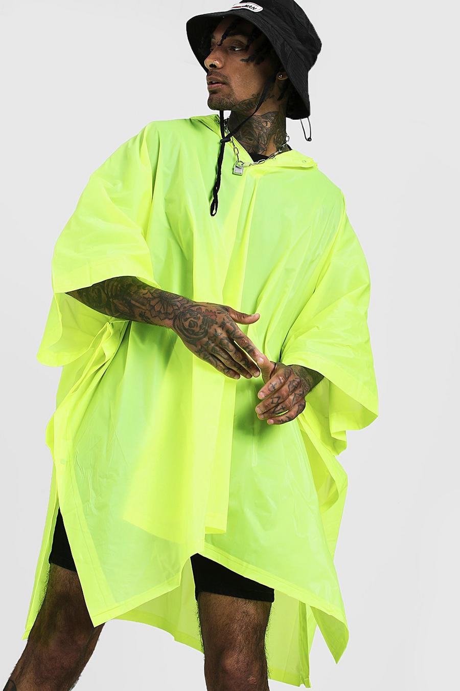 Neon-yellow Neon Festival Poncho image number 1