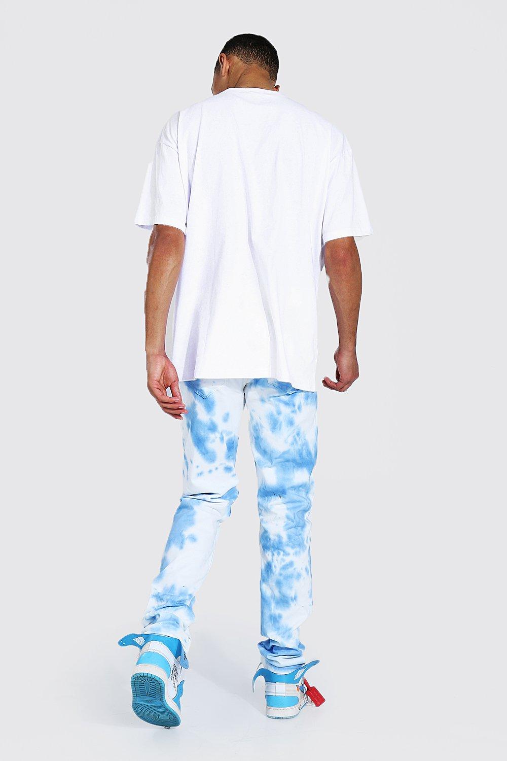 Tie-Dye Carpenter Bell Bottom Denim