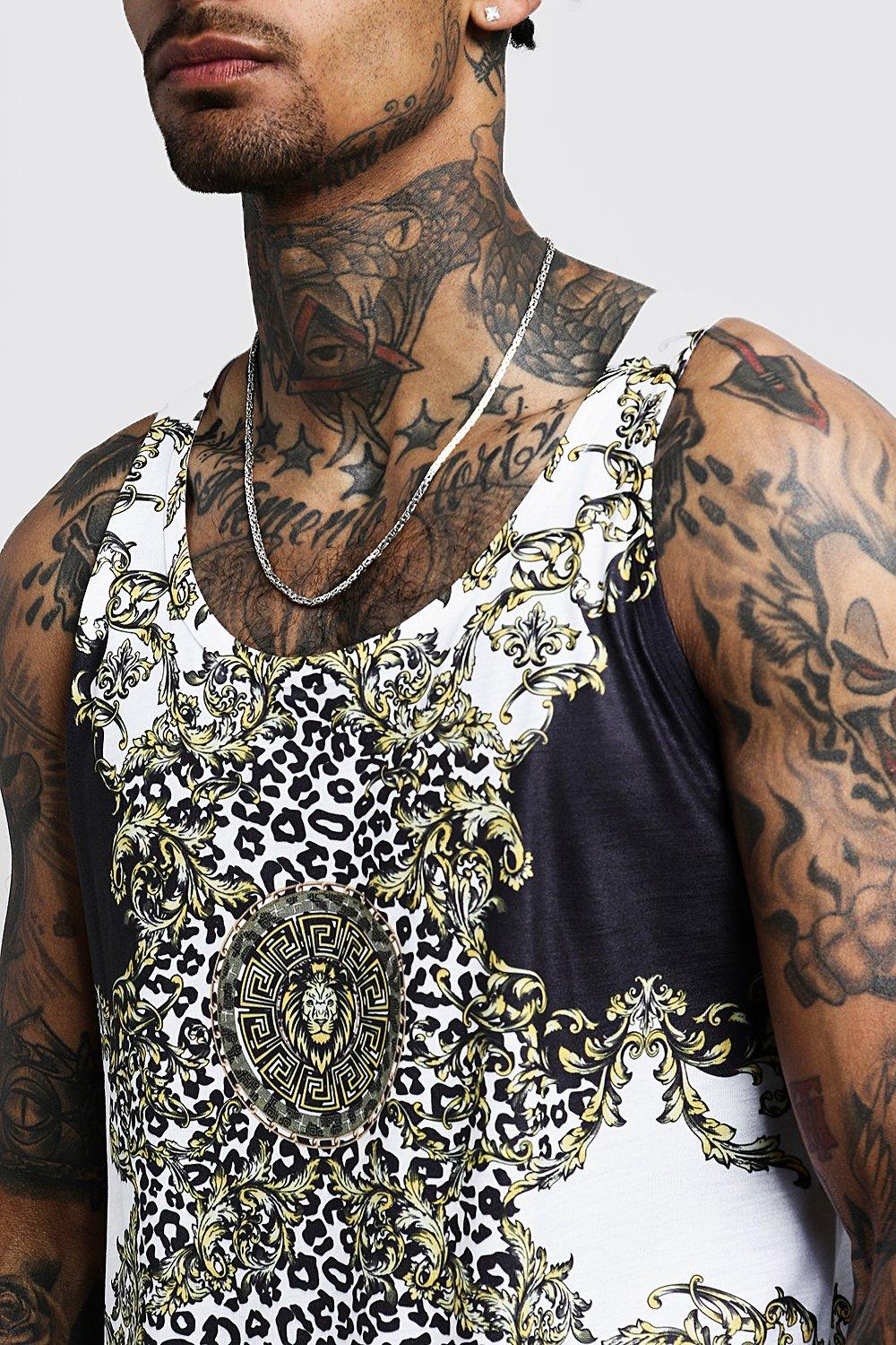 Leopard hot sale vest mens