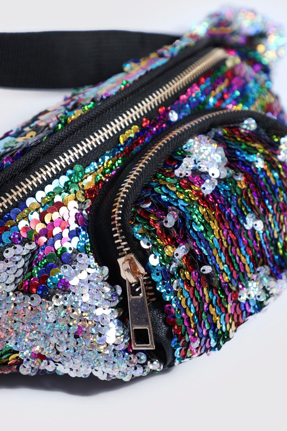 Rainbow sequin bum bag hotsell