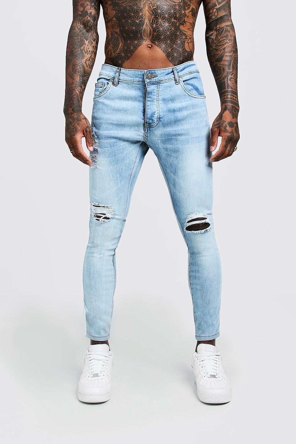 ripped regular fit jeans