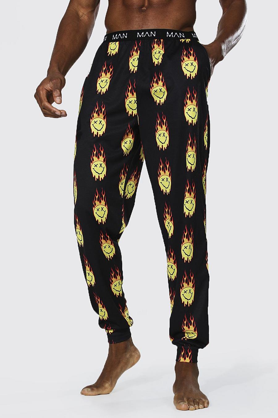 Fire Drip Face Print Lounge Jogger image number 1