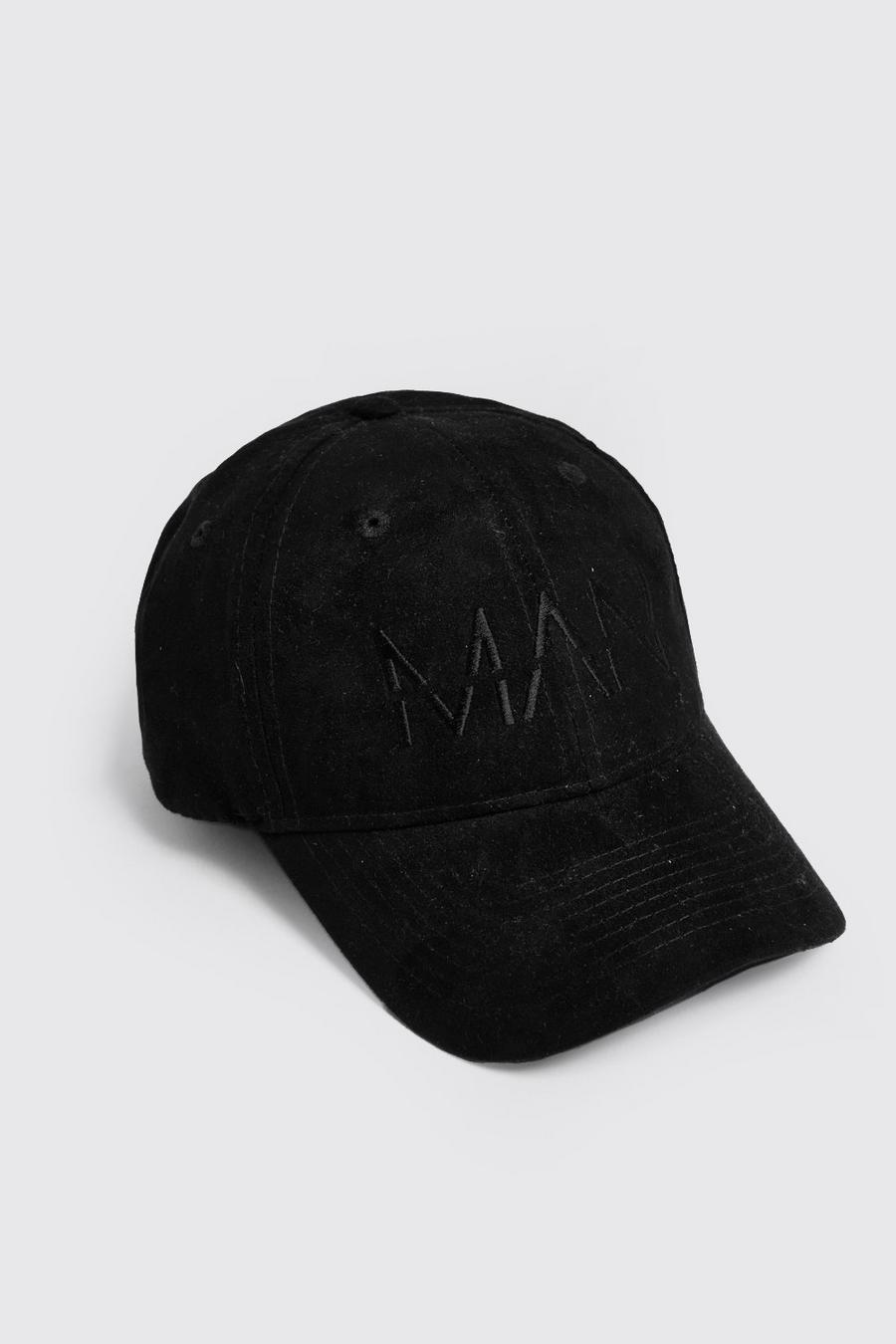 Faux Suede 6 Panel Cap With MAN Dash image number 1